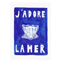 Affiche A3 J'adore La Mer