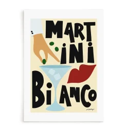 Affiche A3 Martini Bianco