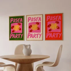 Affiche A3 Pasta Party Cream