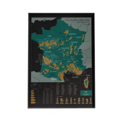Affiche Carte à gratter - La France des Vins