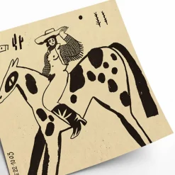 Affiche Enikő Eged - Cowgirl - 50 x 50 cm