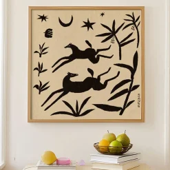 Affiche Enikő Eged - Papercut Horses - 50 x 50 cm