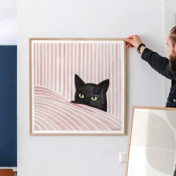 Affiche Kosicka Black cat - 50 x 50 cm