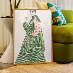 Affiche La Poire Green Coat