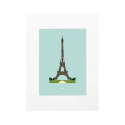 Affiche Le Duo Archi Eiffel Tower France - 30 cm x 40 cm