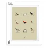 Affiche Le Duo Chaises - 30 x 40 cm