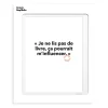 Affiche Loic Prigent Je Ne Lis Pas - 30 x 40 cm