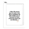 Affiche Loic Prigent Mon Fils Pense - 30 x 40 cm