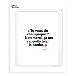 Affiche Loic Prigent Tu Veux Du Champ - 30 x 40 cm