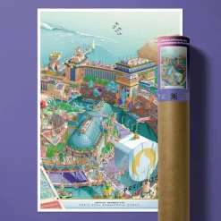 Affiche Officielle des Jeux Paralympiques de Paris 2024 - 50 x 70 cm