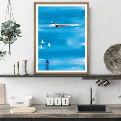 Affiche Paris Concorde - Why LA Pourquoi Paris - 22 x 22 cm