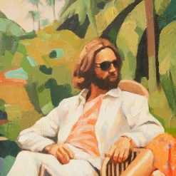 Art Mural Conversation - 152 x 4 x 127 cm