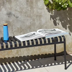 Banc Palissade en acier poudré - Anthracite