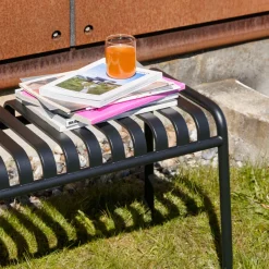 Banc Palissade en acier poudré - Anthracite