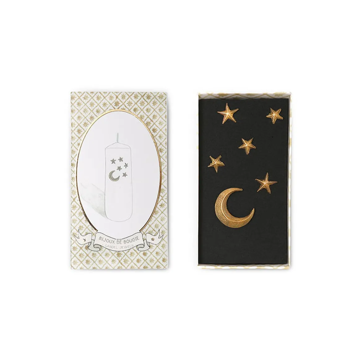 Bijou De Bougie Moon u0026 Stars Doré