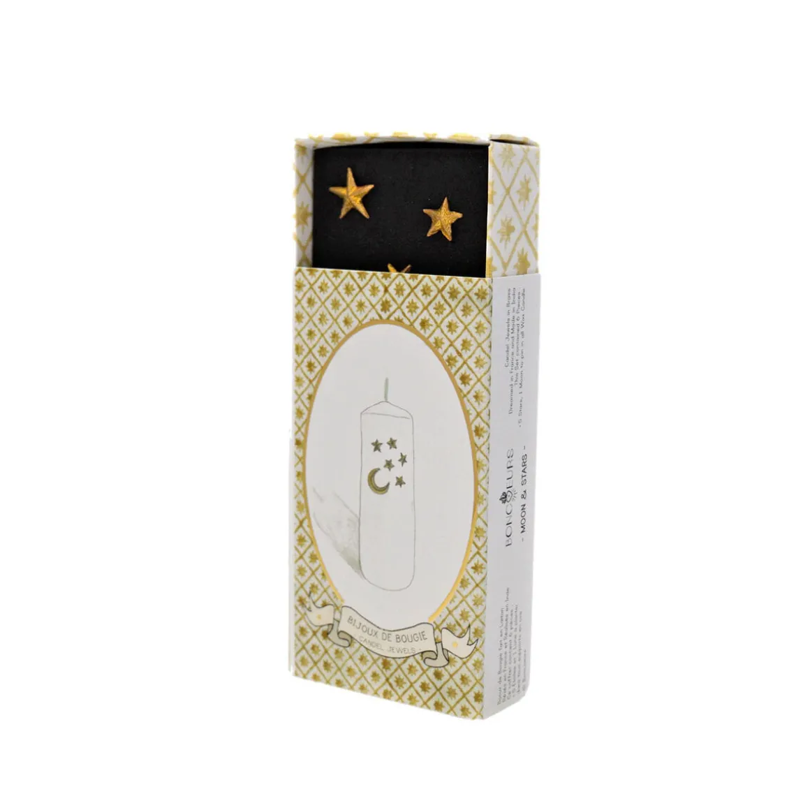 Bijou De Bougie Moon u0026 Stars Doré