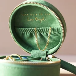 Boite à Bijoux brodée Soleil et Lune