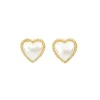 Boucles d'oreilles Coeur en Perle