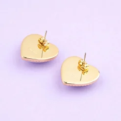 Boucles d'oreilles Coeur en Perle