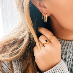 Boucles d'oreilles ovales