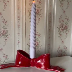 Bougeoir Nœud - Rouge