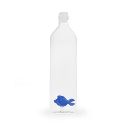 Bouteille Atlantis Blue fish en verre borosilicate - 1,2 L