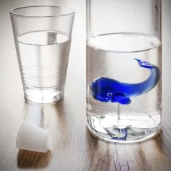 Bouteille Baleine bleue Atlantis en verre borosilicate - 1,2 L