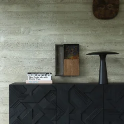 Buffet Graphic en teck verni - 3 portes