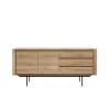 Buffet Shadow en chêne - 2 portes, 3 tiroirs