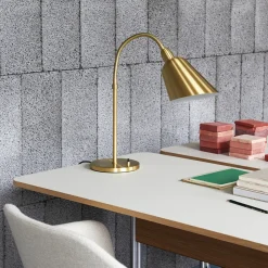 Bureau Pavilion AV16 Linoleum Mushroom 4176 - Chêne / Pieds Chrome