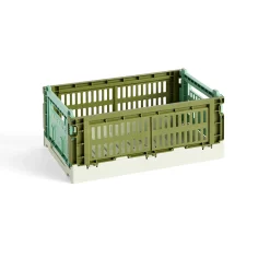 Caisse Crate Mix - Olive / Menthe foncée