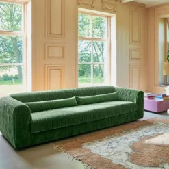 Canapé Club Velours - 274 x 108 x 72 cm - Royal Vert