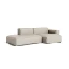 Canapé Méridienne Mags Soft Low 2.5 places - Combinaison 3 right - Roden 04 - Coutures Beige