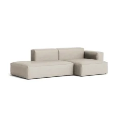 Canapé Méridienne Mags Soft Low 2.5 places - Combinaison 3 right - Roden 04 - Coutures Beige