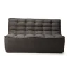 Canapé N701 - 2 Places - Gris foncé
