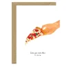 Carte de voeux Love You Pizza