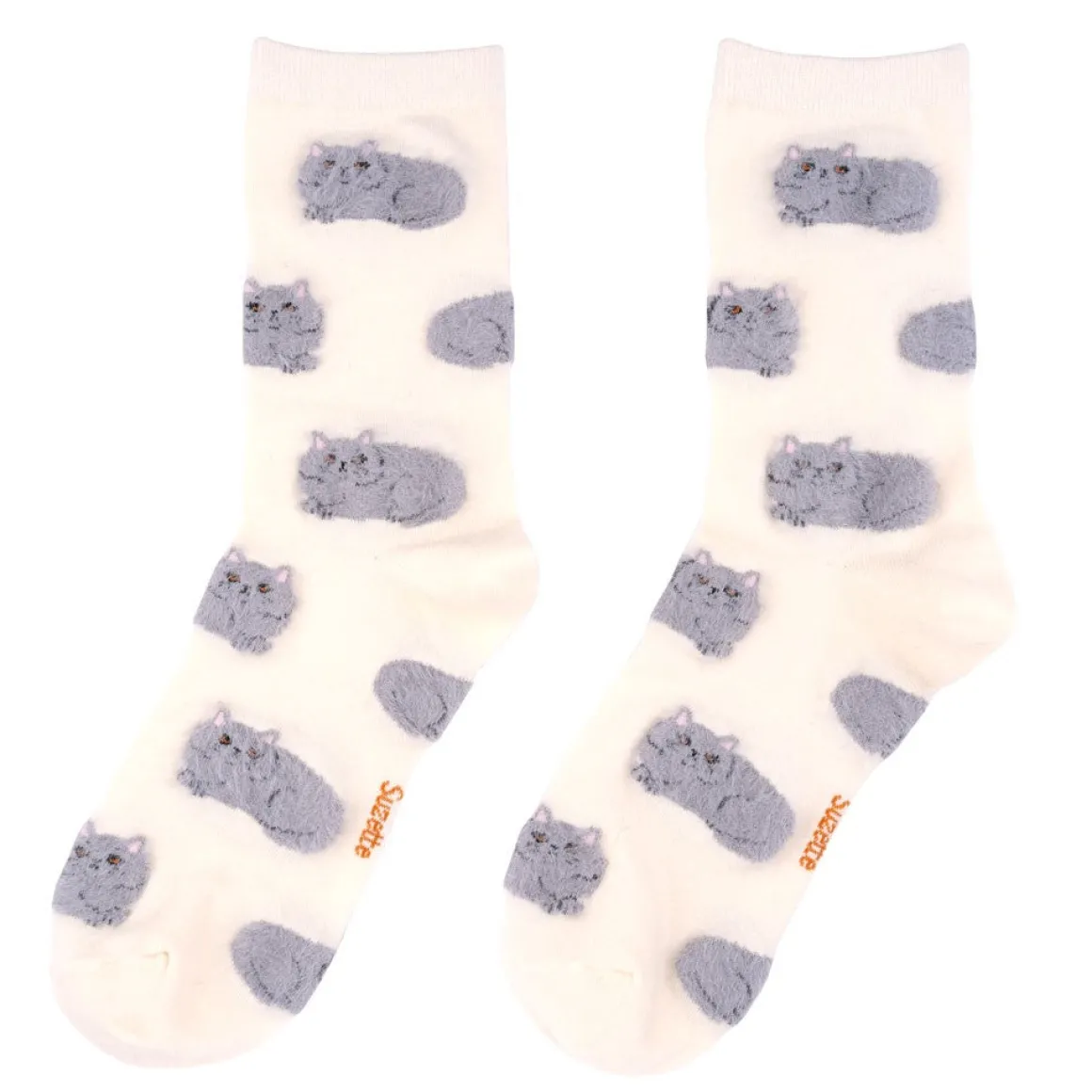 Chaussettes Chat Suzette - Blanc