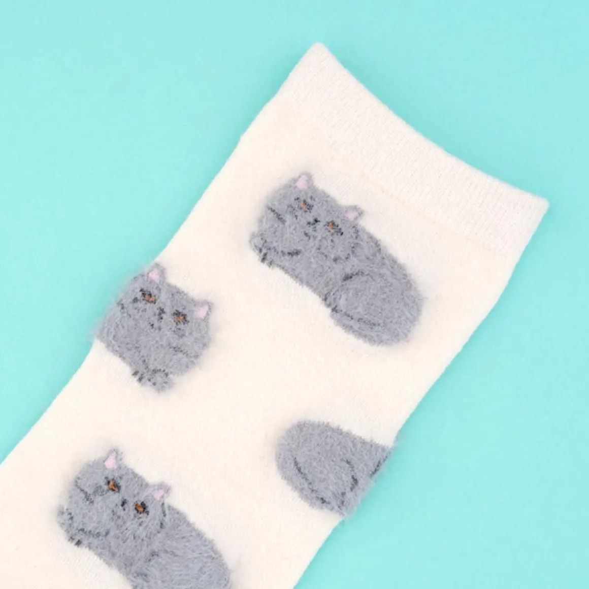 Chaussettes Chat Suzette - Blanc