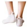 Chaussettes Languette Chat 35/42 - Blanc