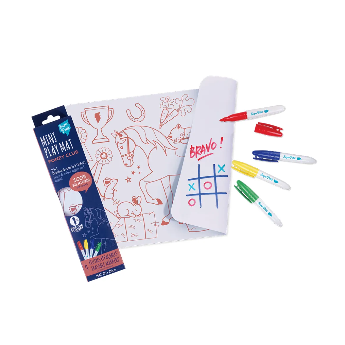 Coloriage réutilisable Poney Club