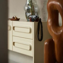 Commode Space - 160 x 42 x 80 cm - Crème