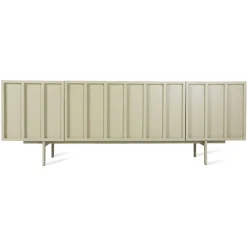 Console / Meuble télé - 159,5 x 40 x 55 cm - Vert Olive