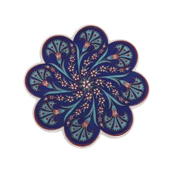 Dessous de Plat en céramique - Bleu foncé et Violet