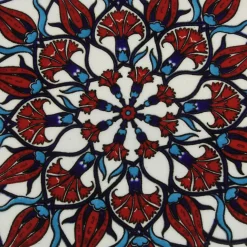 Dessous de Plat en Céramique - Rouge et Blanc