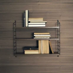 Etagère String Pocket - Noyer u0026 Noir