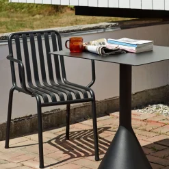 Fauteuil Palissade en acier poudré - Anthracite