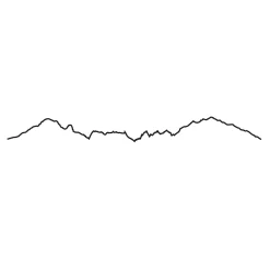 Frise décorative Chamonix - Noir - 50 cm