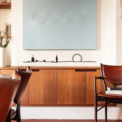 Frise décorative Londres noir