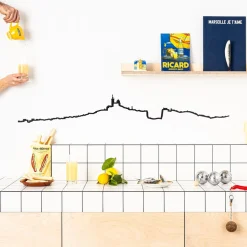 Frise décorative Marseille Noir