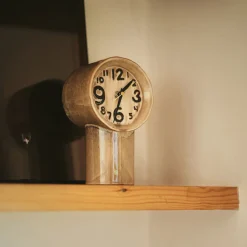 Horloge Rétro en céramique - h 23,5 cm - Crème